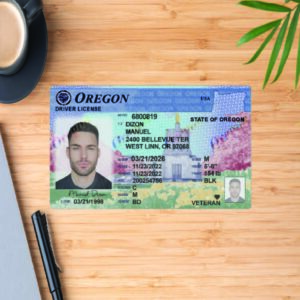 UPDATE USA OREGON-OR STATE DRIVING LICENSE TEMPLET IN PSD FORMATE 2024 FRONT AND BACK PART