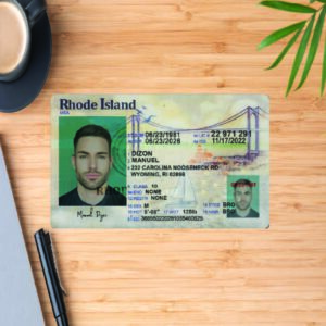 UPDATE USA RHODE ISLAND STATE DRIVING LICENSE TEMPLET IN PSD FORMATE 2024 FRONT AND BACK PART