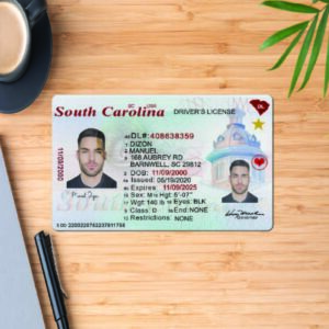 UPDATE USA 41 SOUTH CAROLINA-SC STATE DRIVING LICENSE TEMPLET IN PSD FORMATE 2024 FRONT AND BACK PART